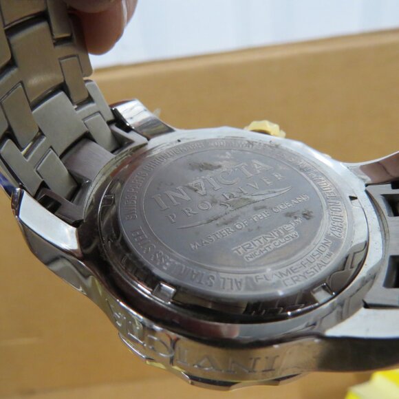 Invicta Men's 48mm Pro Diver Quartz Chronograph SS Watch IOB w/Papers 10382 - Picture 15 of 16